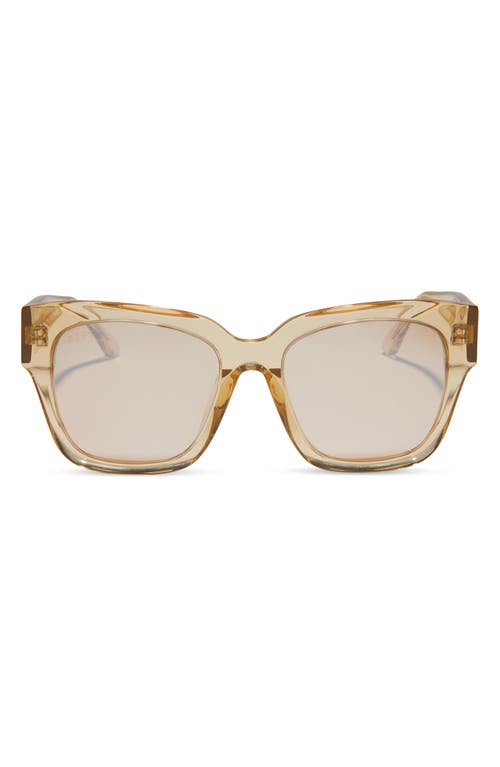 DIFF Bella 54mm Square Sunglasses in Honey Crystal Flash 