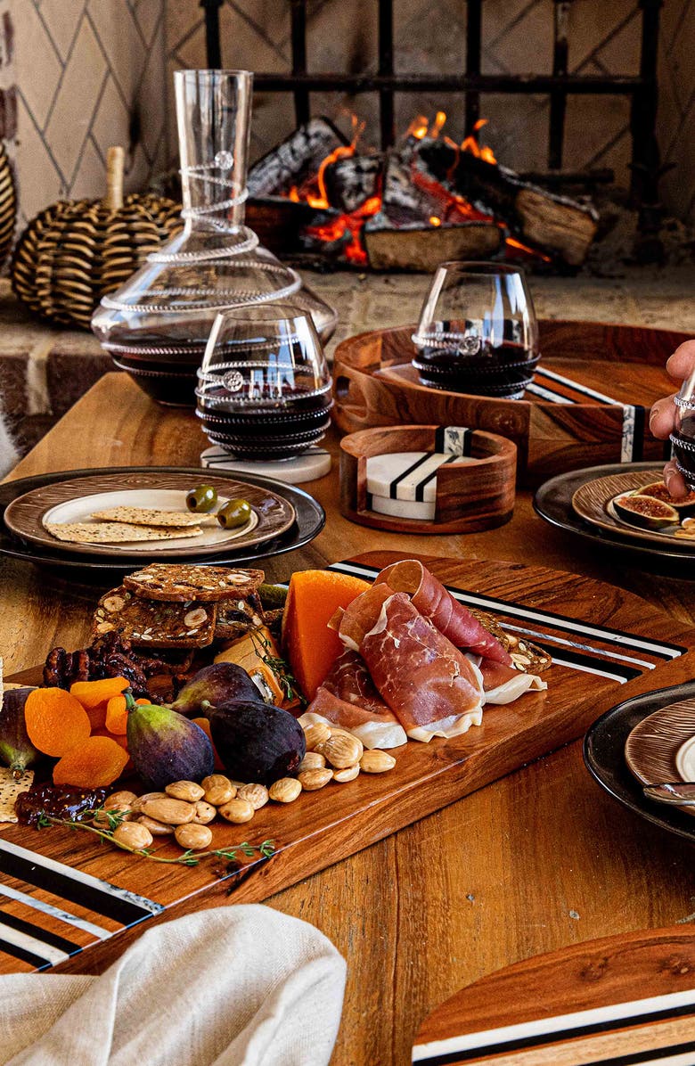 Juliska Stonewood Stripe Set of 4 Coasters, Alternate, color, Natural