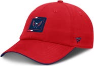 FANATICS Men's Fanatics Red/Navy Washington Capitals Authentic Pro Ripstop Adjustable Hat