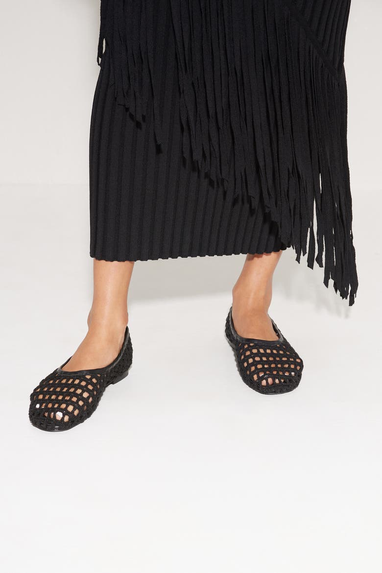 Spiral Knit Dress, Alternate, color, Black