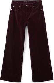 MANGO Wide Leg Velvet Jeans