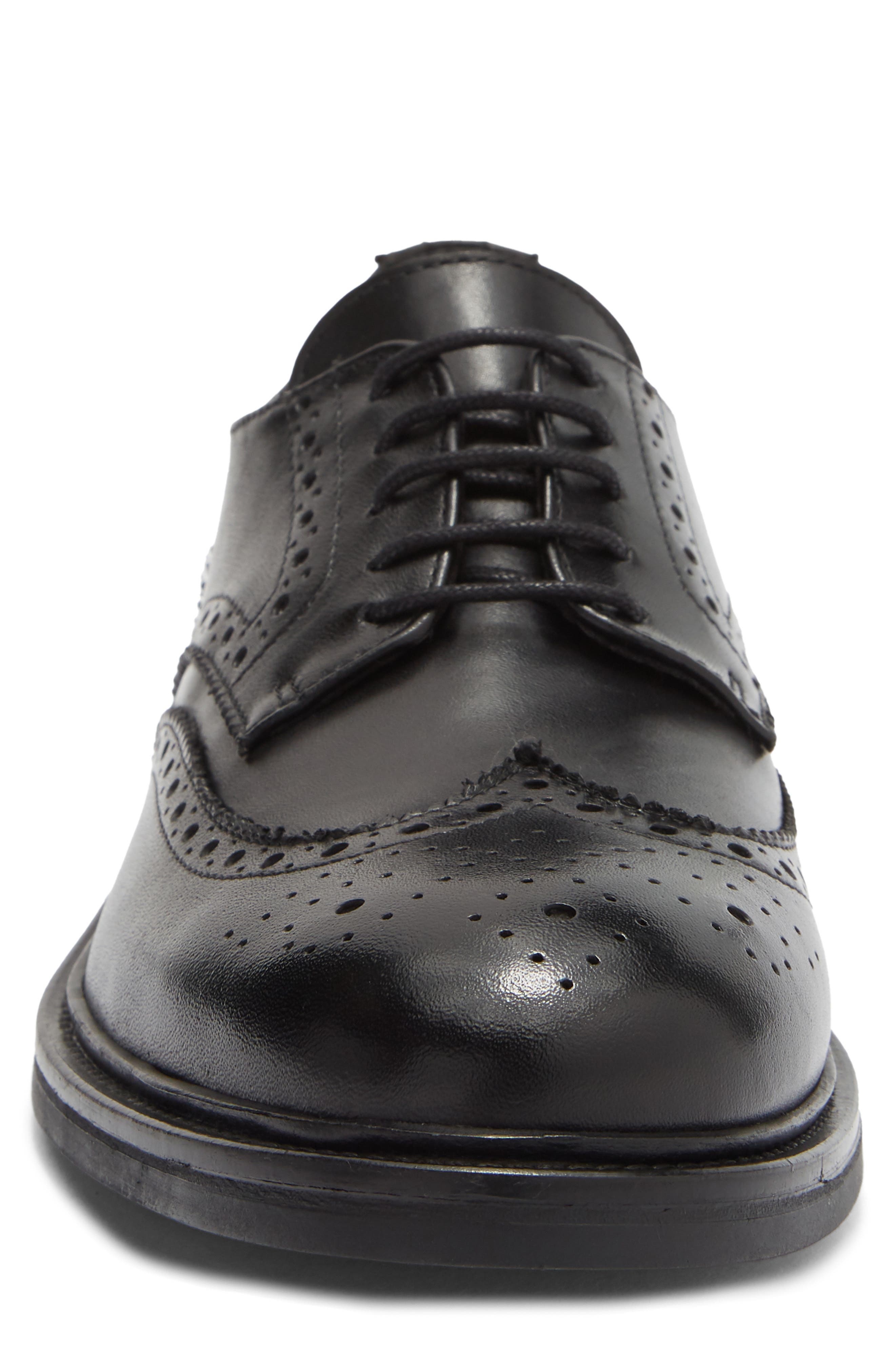 Ticino Brogue Wingtip Derby, Alternate, color, BLACK LEATHER