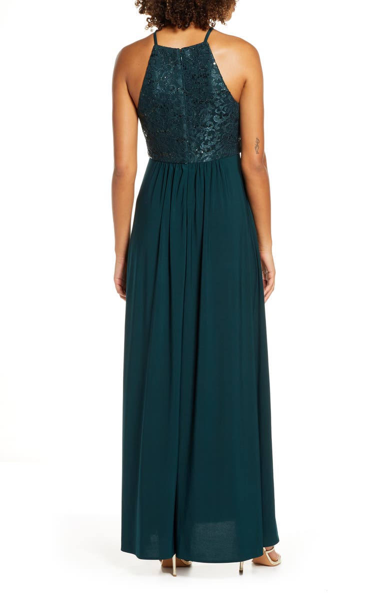 Morgan & Co. Sequin Lace Gown, Alternate, color, 