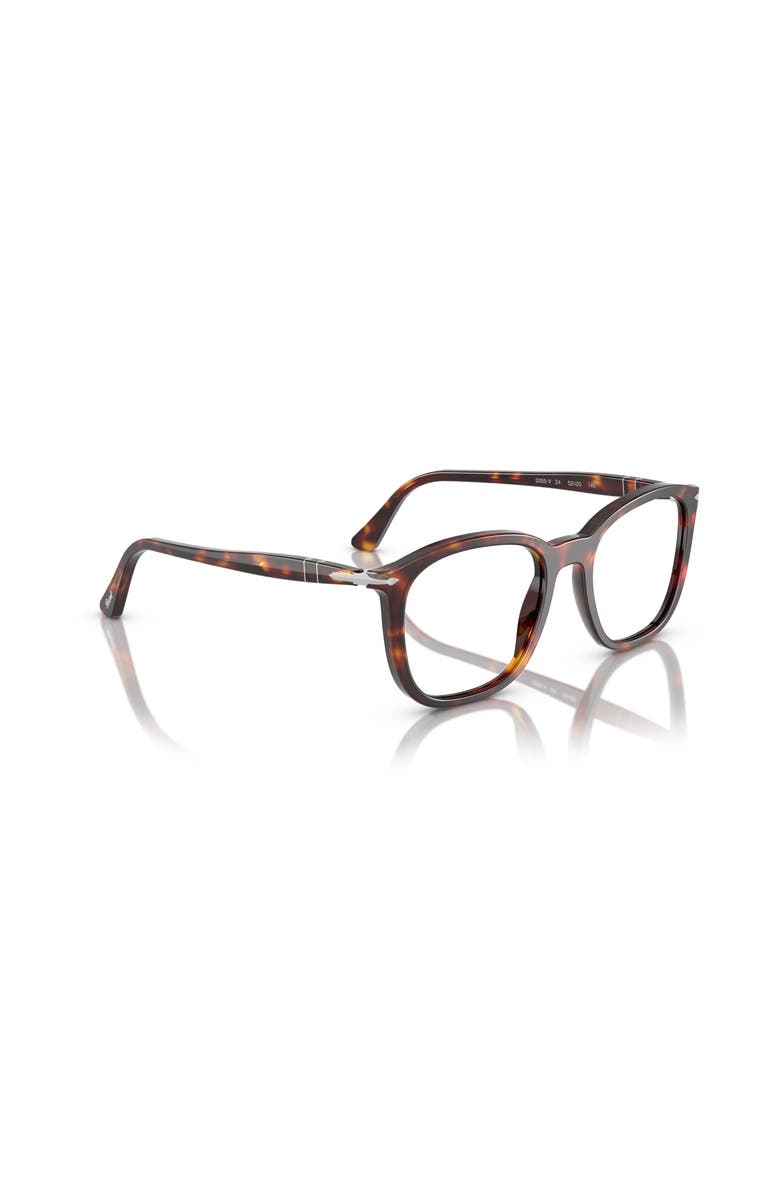 Persol 50mm Rectangle optical glasses, Alternate, color, Tortoise