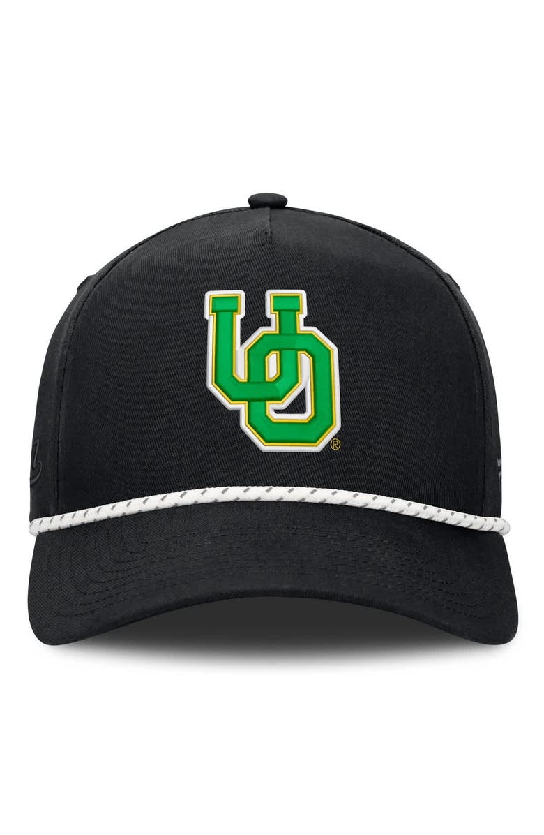 FANATICS Men's Fanatics Black Oregon Ducks Undertone Rope Adjustable Hat, Alternate, color, Black