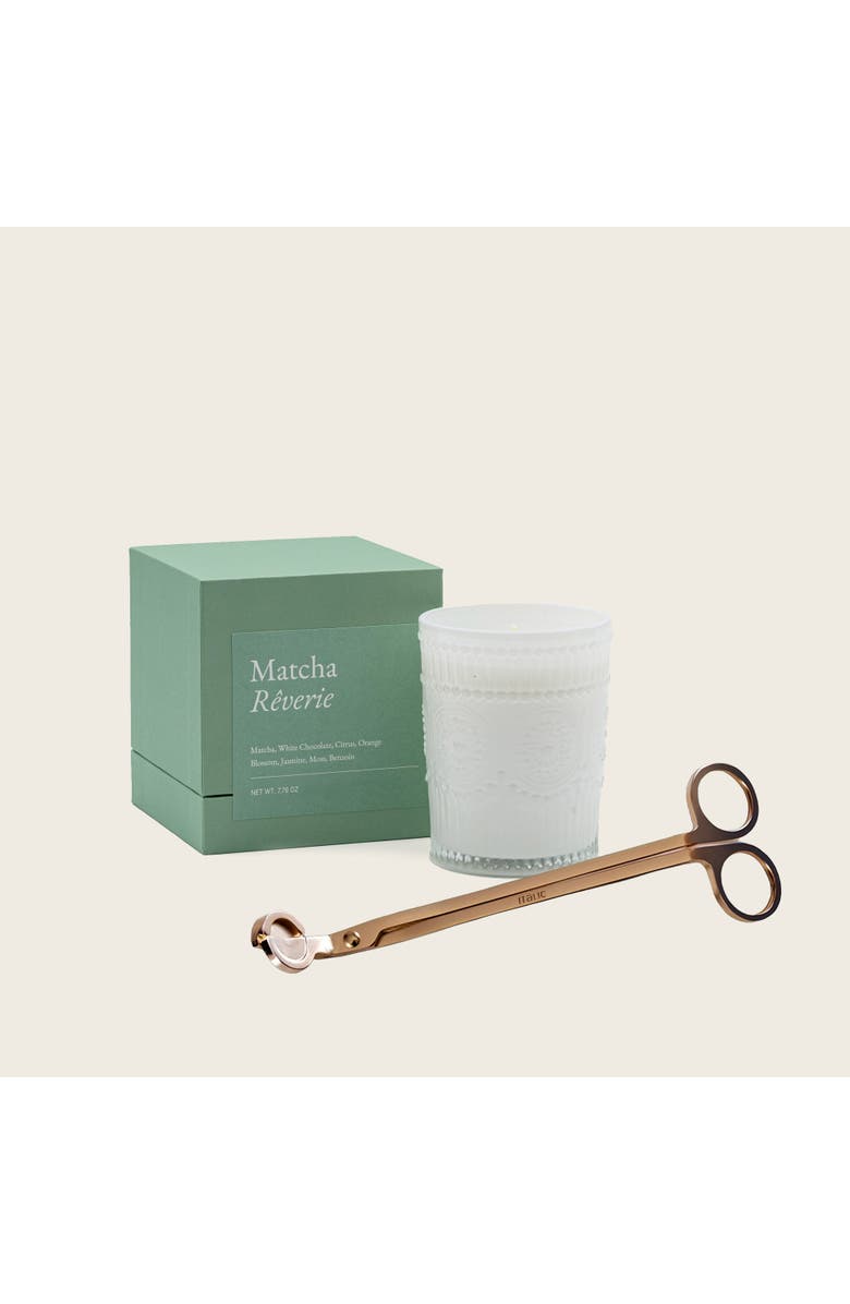 Italic Noir Candle & Wick Trimmer Set, Main, color, Matcha Rêverie
