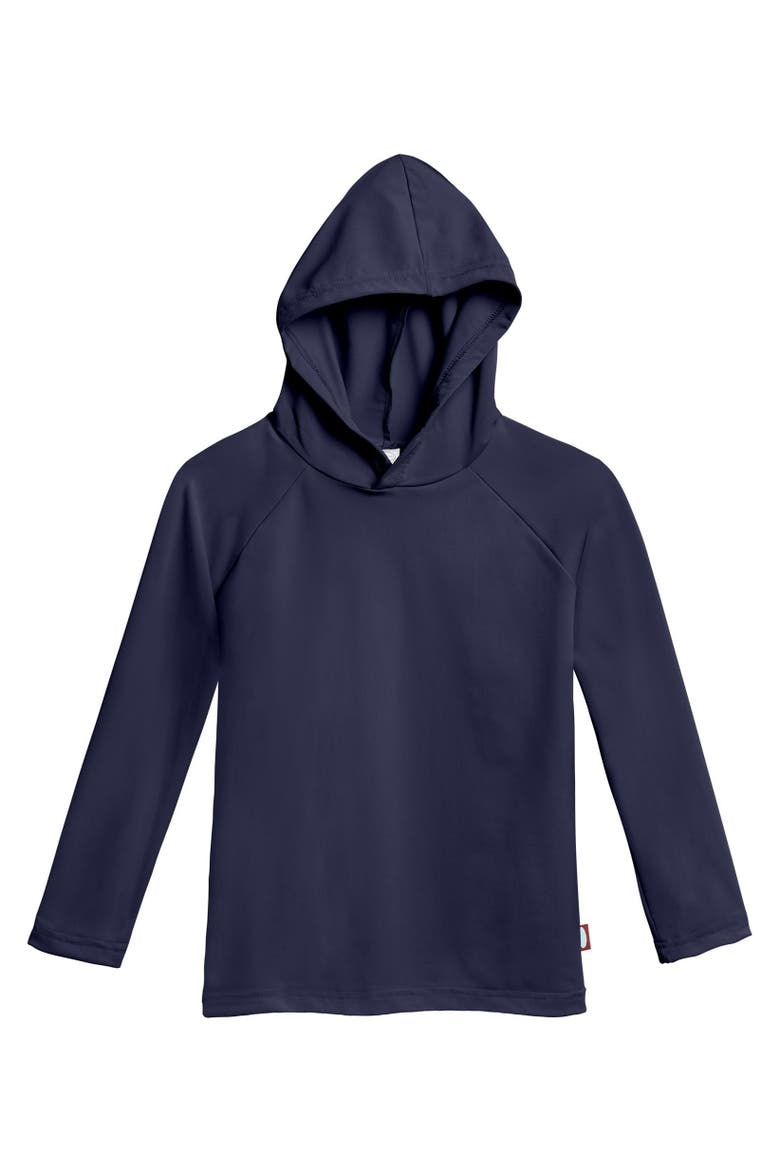 Unisex UPF 50+ Long Sleeve Hooded Rashguard Tee, Main, color, Navy