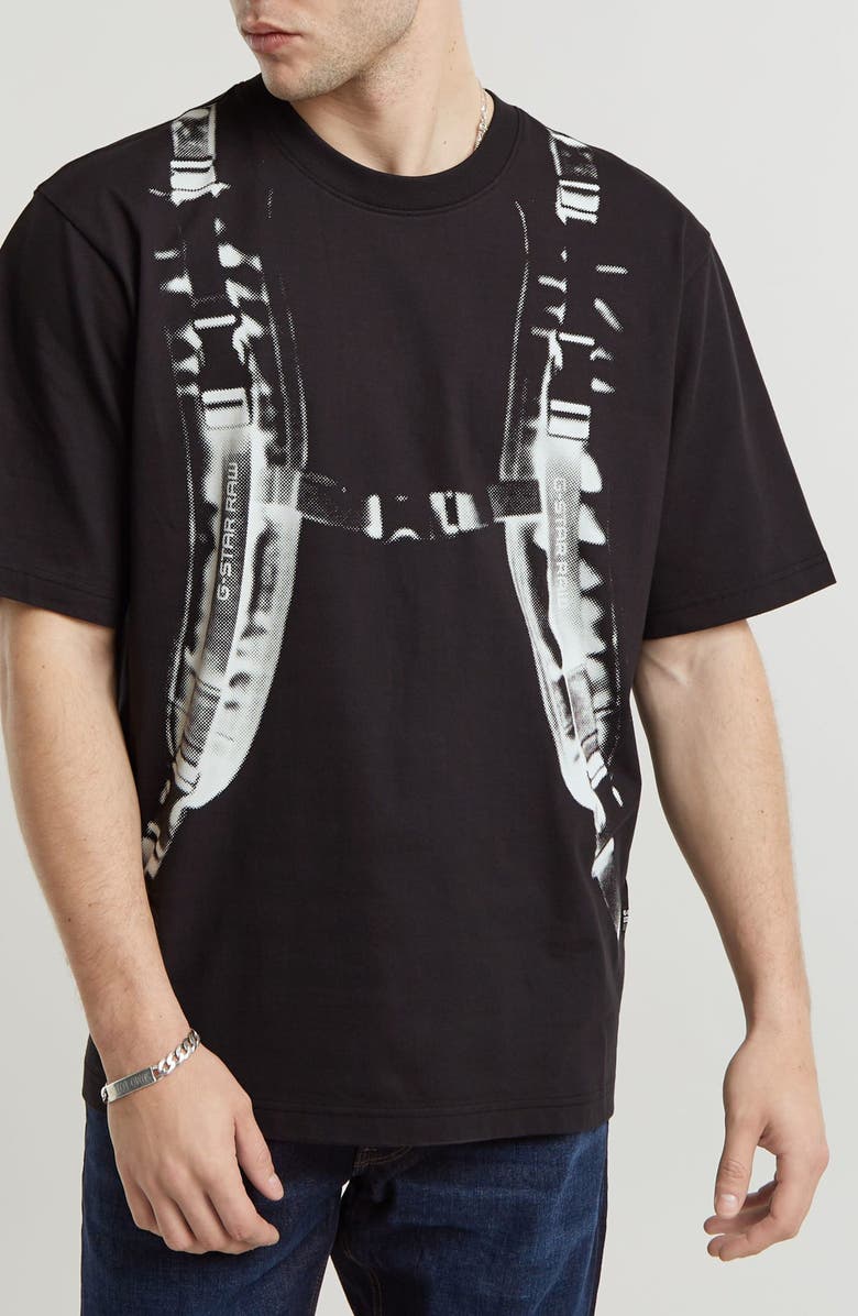 G-STAR Backpack Graphic Cotton Blend T-Shirt, Main, color, 