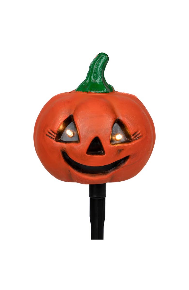 Northlight LED Lighted Jack-O-Lantern Outdoor Halloween Pathway Markers - 14.5" - Set of 3, Alternate, color, 