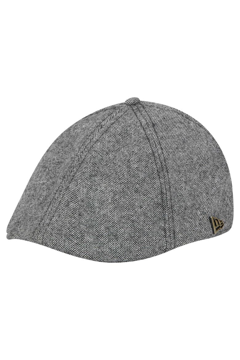 Men's New Era Black Baltimore Ravens Peaky Duckbill Fitted Hat, Alternate, color, Gray