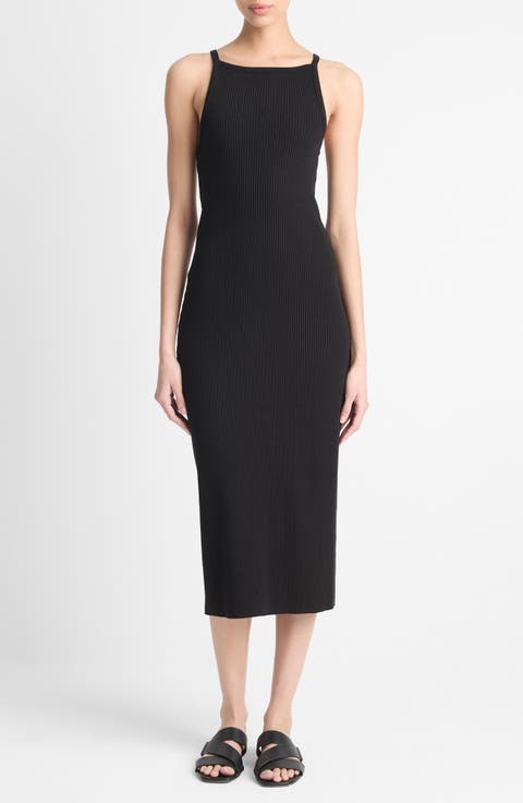 Rib Tank Midi Sweater Dress