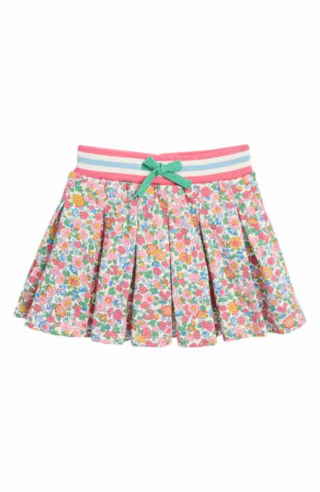 Mini Boden Kids' Pleated Cotton Jersey Skort