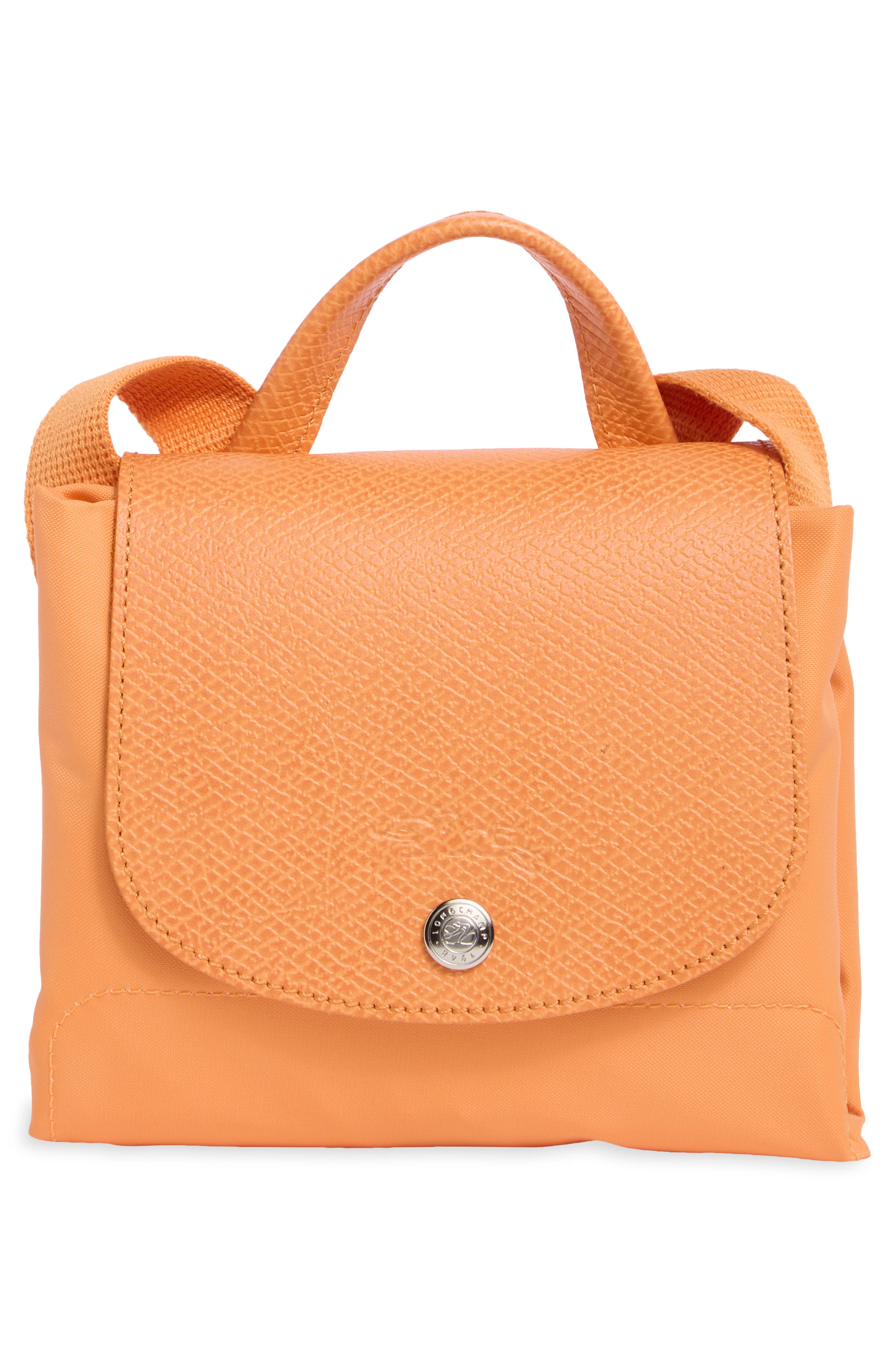 Longchamp Le Pliage Nylon Canvas Backpack, Alternate, color, Orange