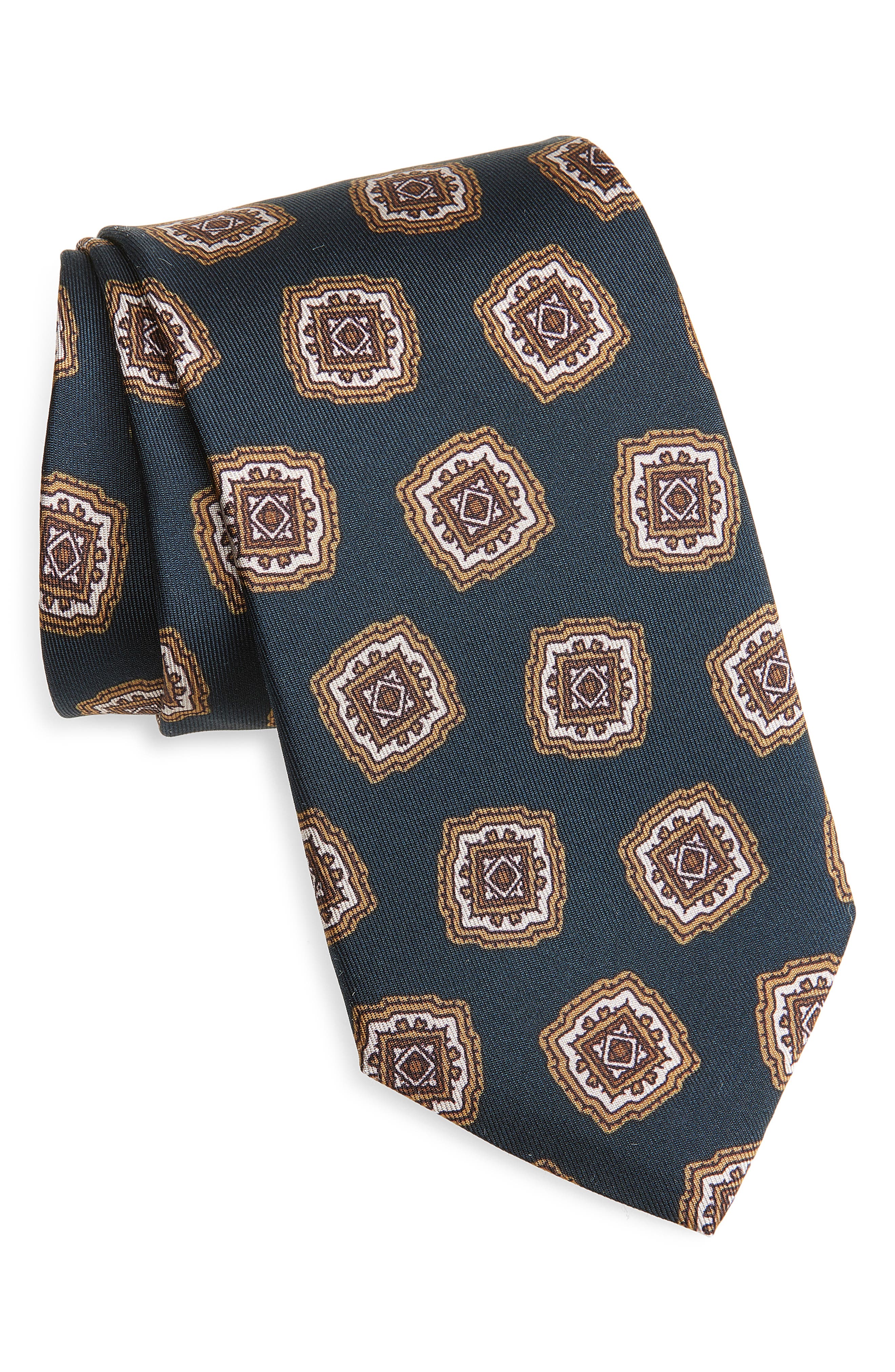 Charest Medallion Silk Tie