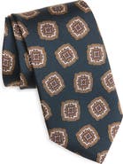 Jack Victor Charest Medallion Silk Tie