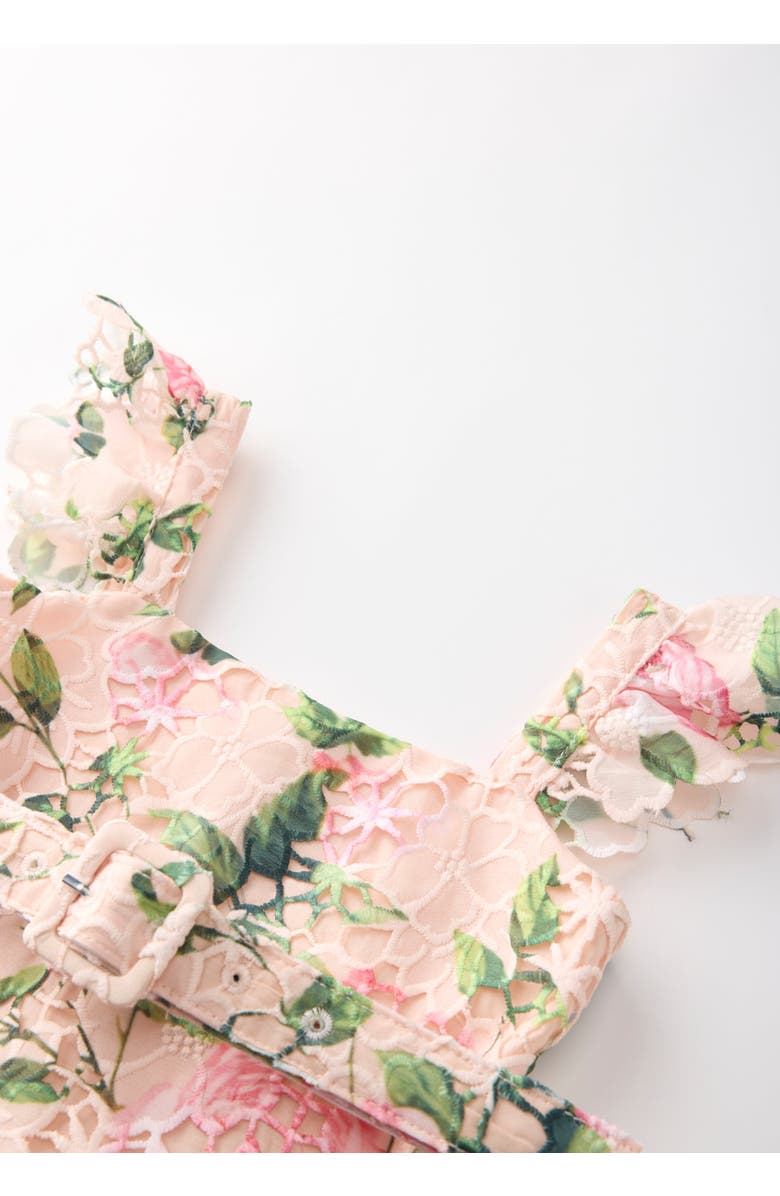 Marlo Kids Leonora Embroidered Mini Dress, Alternate, color, Floral