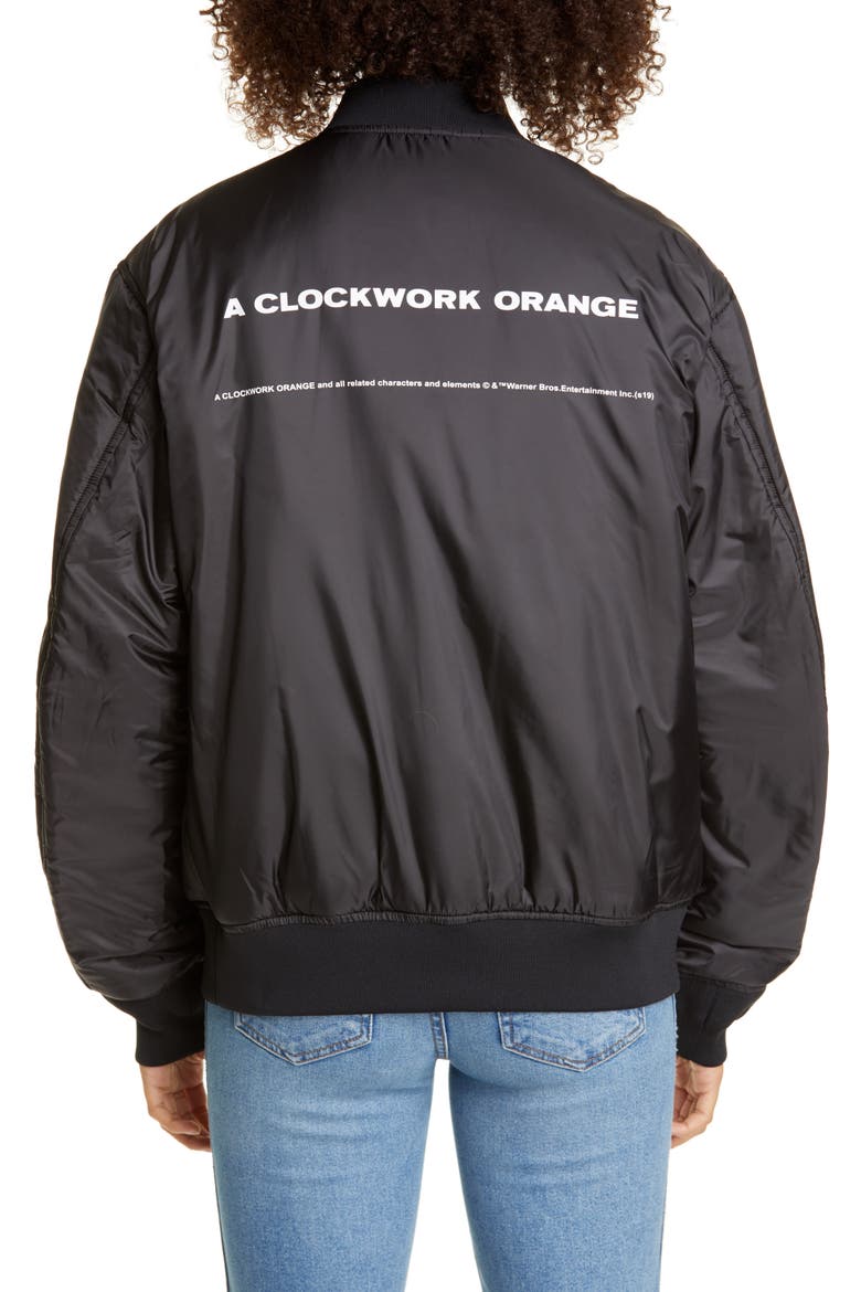 A Clockwork Orange Reversible Jacket, Alternate, color, C BLACK
