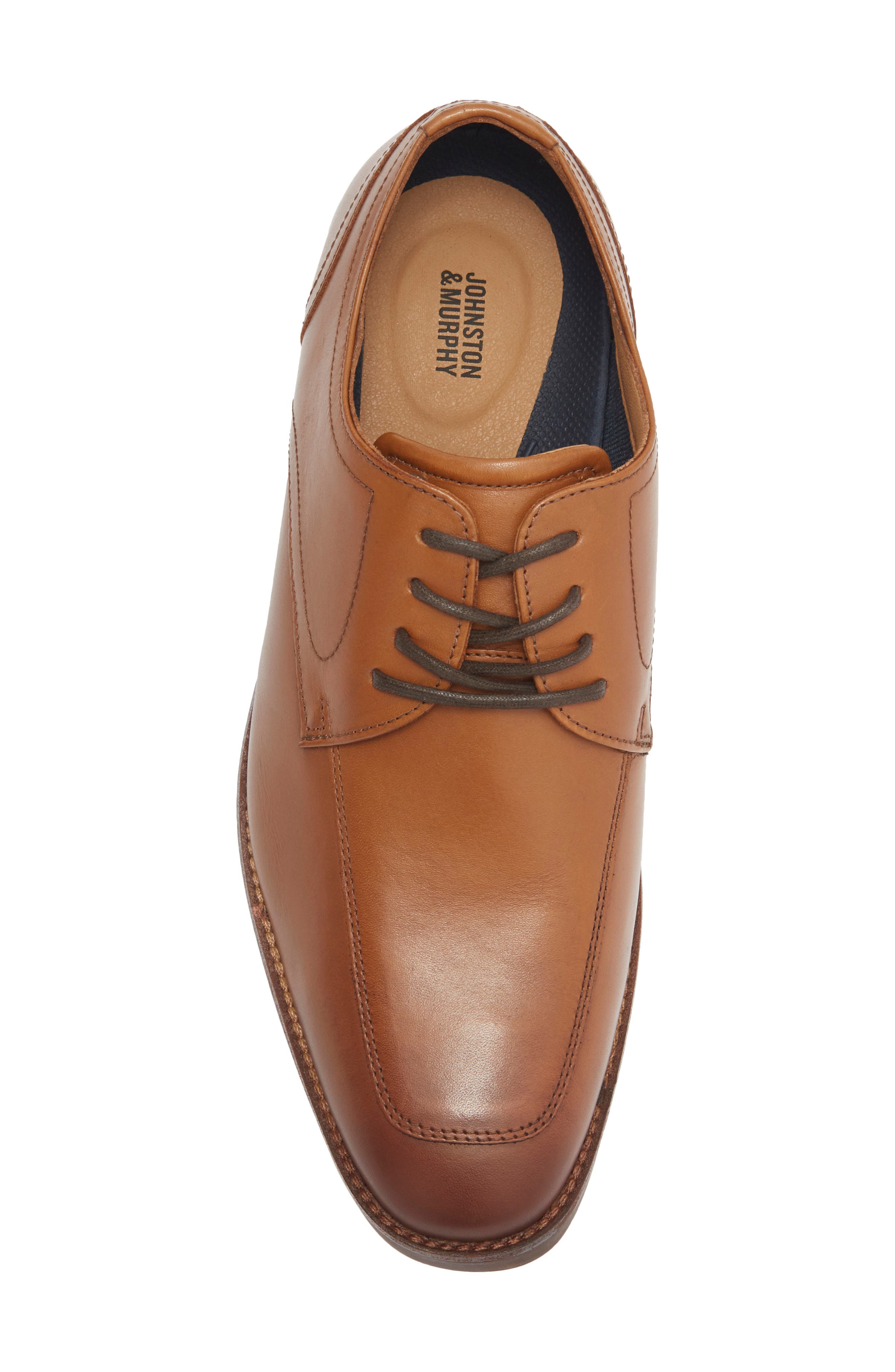 Johnston & Murphy Borland Apron Toe Derby, Alternate, color, Tan