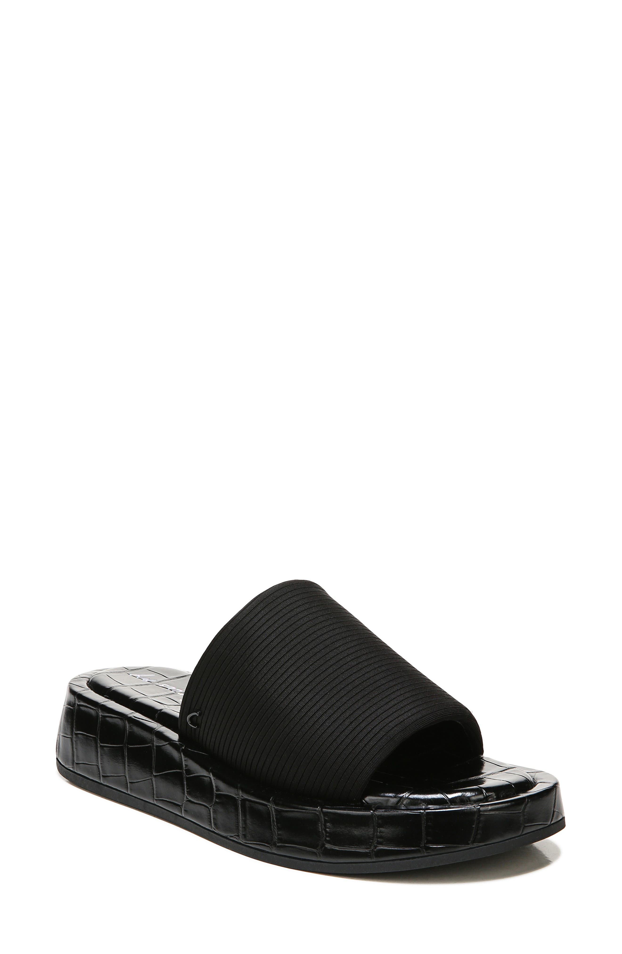 Latasha Slide Sandal, Main, color, BLACK