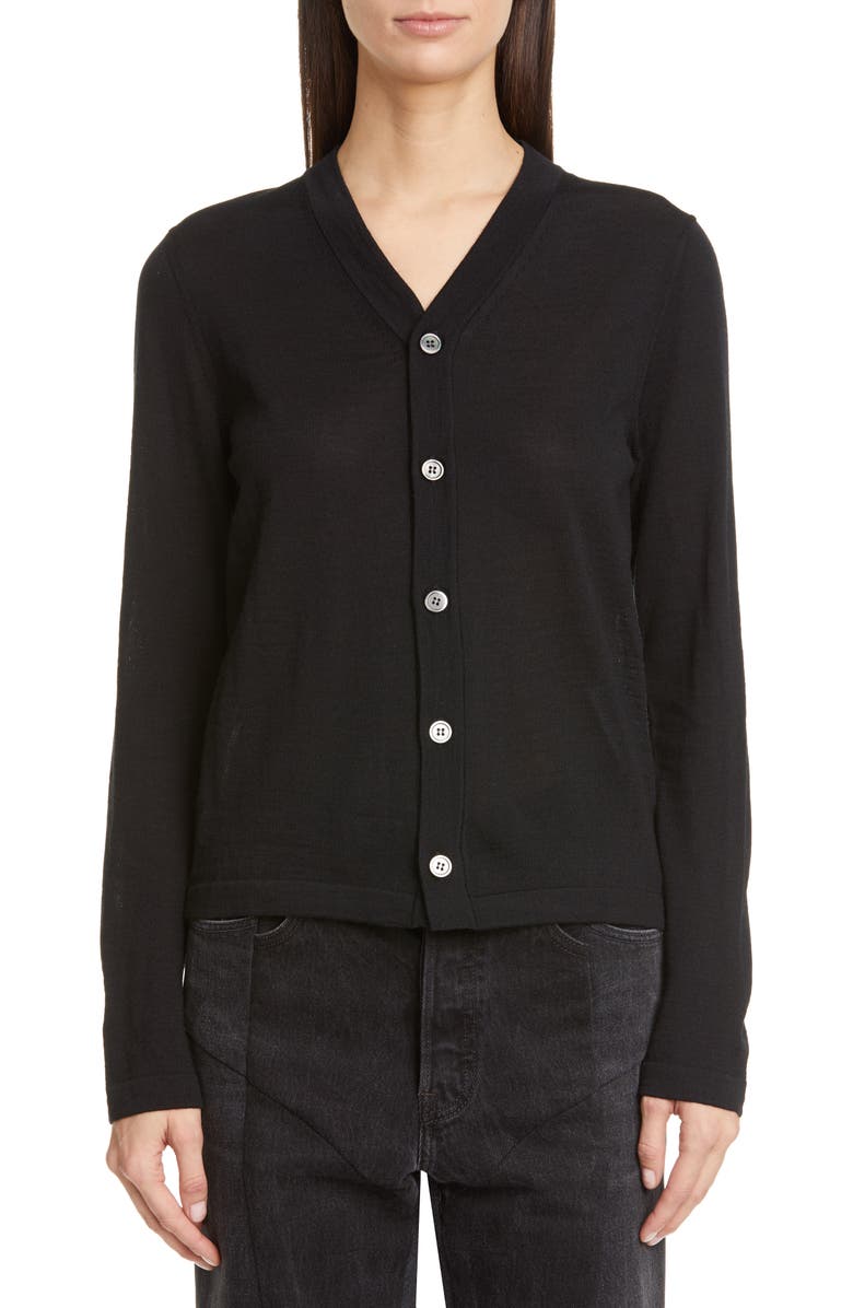 Comme des Garçons Wool Cardigan, Main, color, 