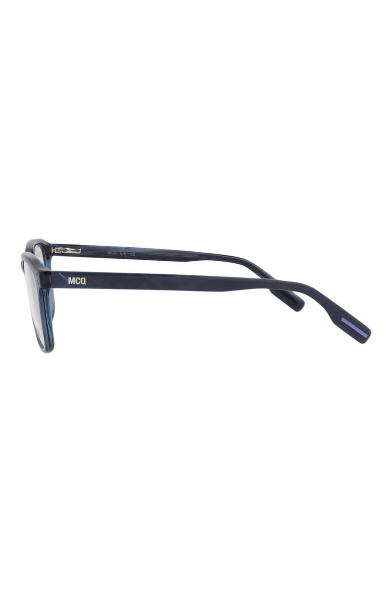 52mm Square Optical Glasses, Alternate, color, BLUE BLUE TRANSPARENT