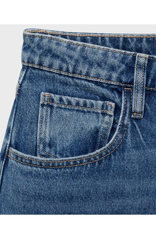 Mango High Waist Balloon Jeans In Blue