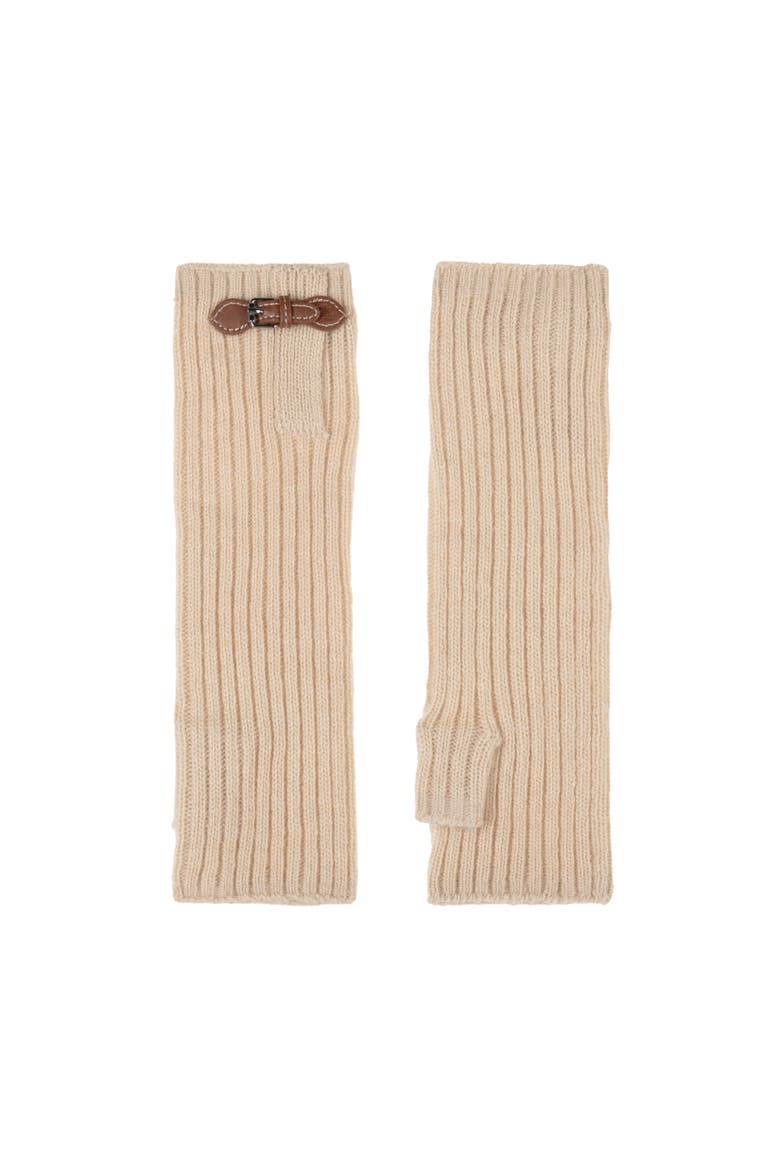 buckle knit handwarmer, Alternate, color, lauren camel