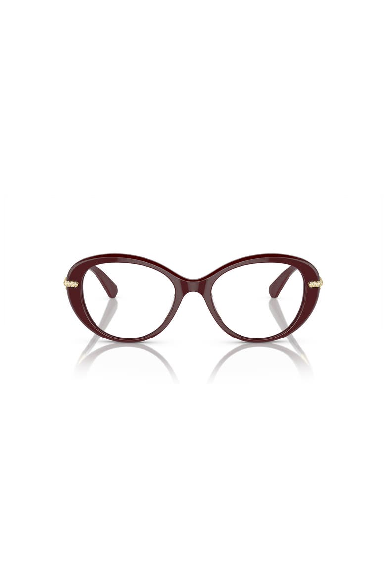 50mm Oval optical glasses, Alternate, color, Red