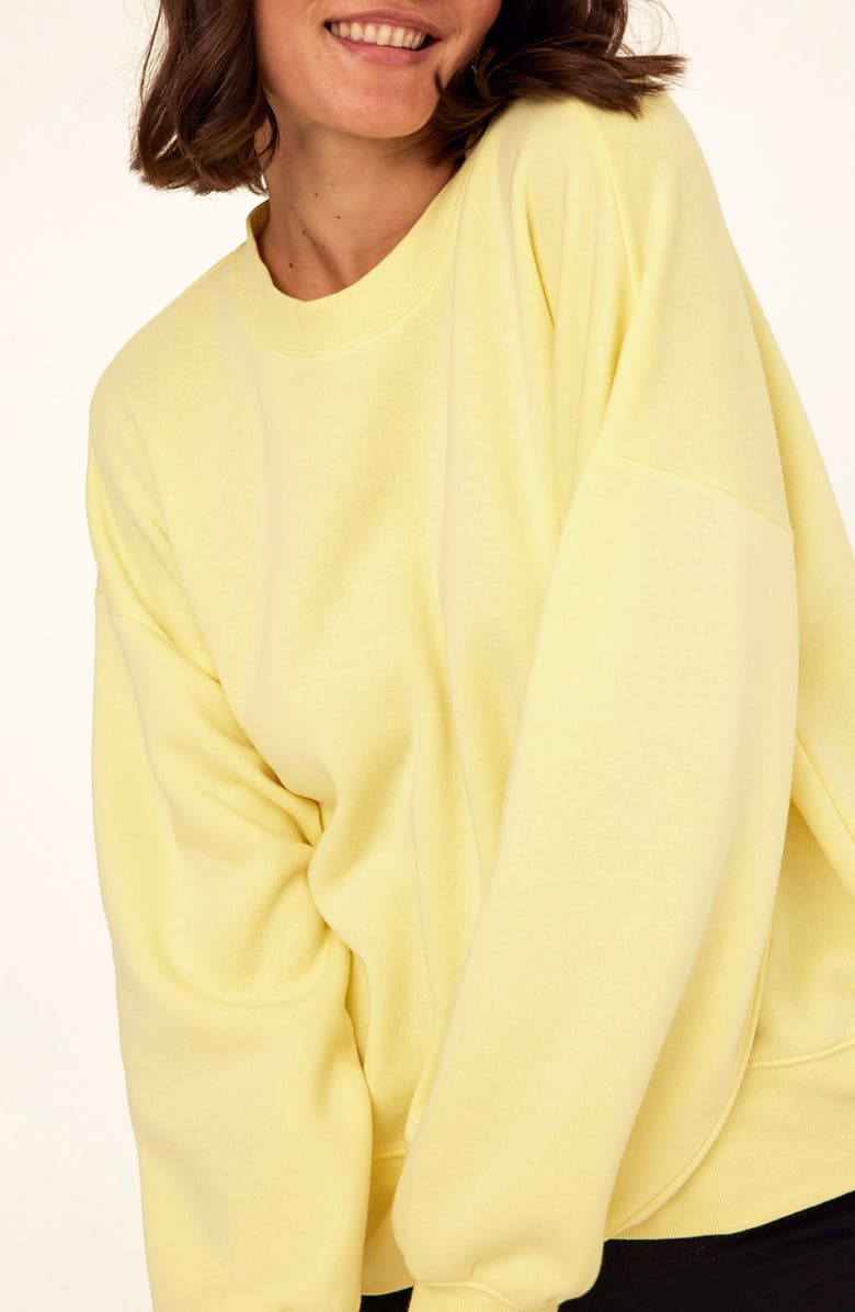 Threads 4 Thought Blaise Triblend Fleece Sweatshirt, Alternate, color, Lemonade