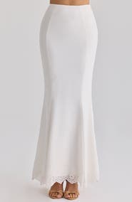 HOUSE OF CB Isorella Eyelet Maxi Skirt