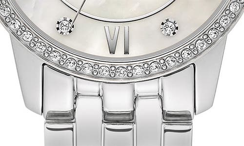 Bulova Crystal Bracelet Watch & Bracelet Gift Set, 27mm In Metallic
