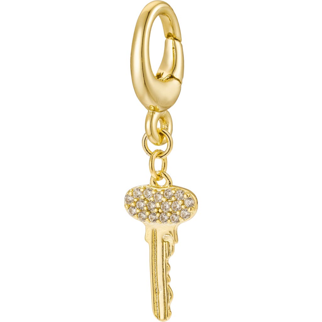 Untamed Petals Key Charm In Gold