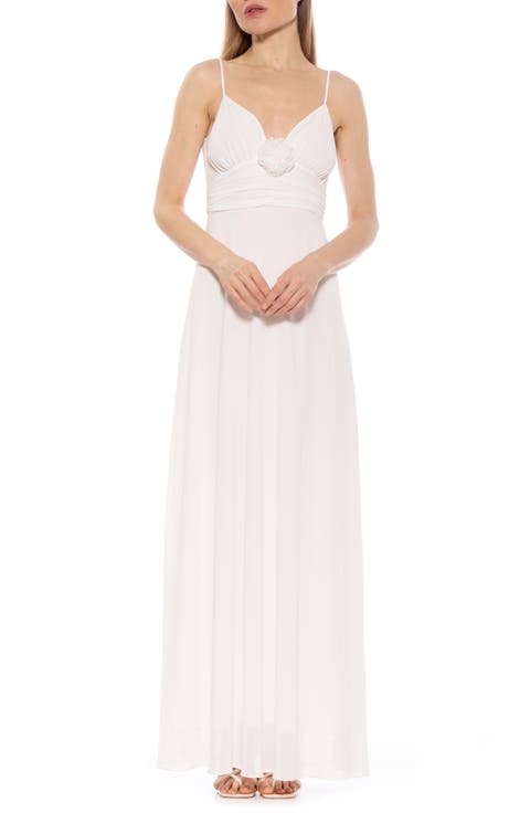 Layla Rosette Maxi Dress
