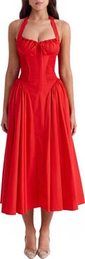 HOUSE OF CB Adabella Halter Neck Midi Dress