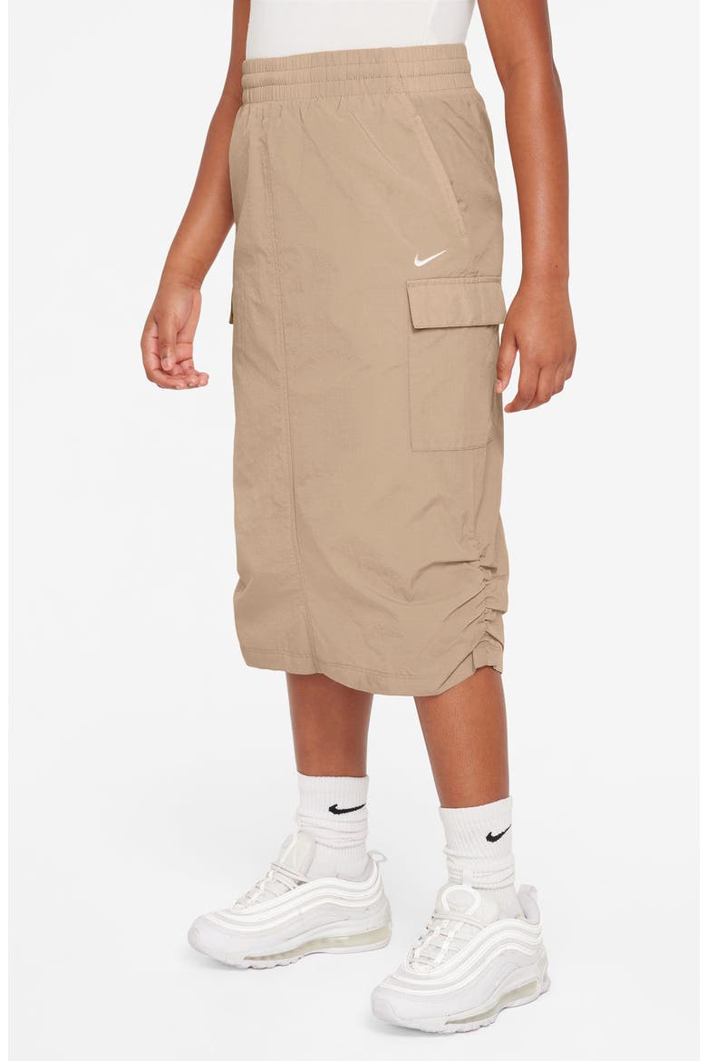 Kids' Sportswear Cargo Skirt, Alternate, color, 200 HEMP/WHITE