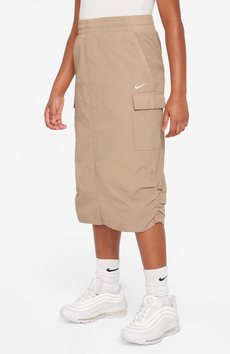 Nike Kids' Sportswear Cargo Skirt, Alternate, color, Hemp/White