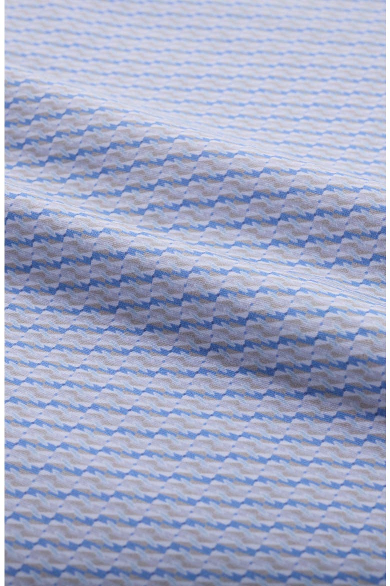 Devon OoohCotton® Geo Print Button-Up Shirt, Alternate, color, AIR BLUE