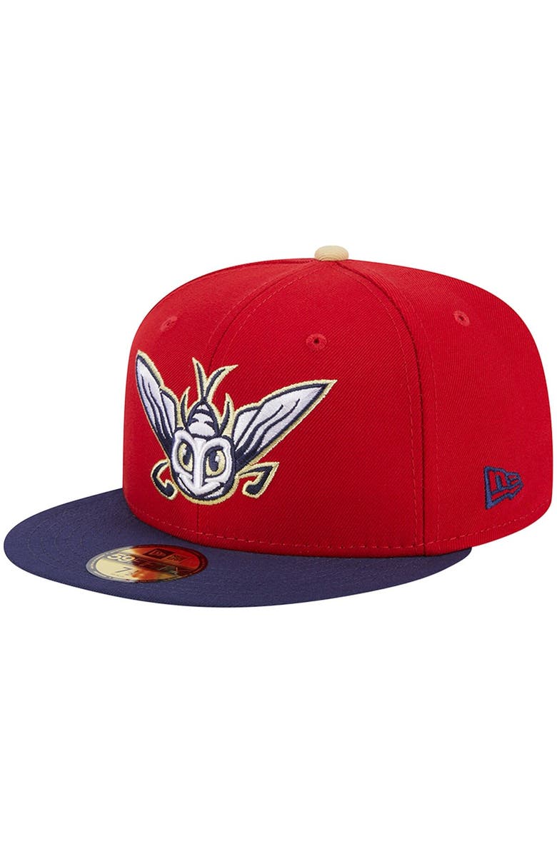New Era Men's New Era Red Harrisburg Senators Theme Nights Harrisburg Mayflies  59FIFTY Fitted Hat, Main, color, Red