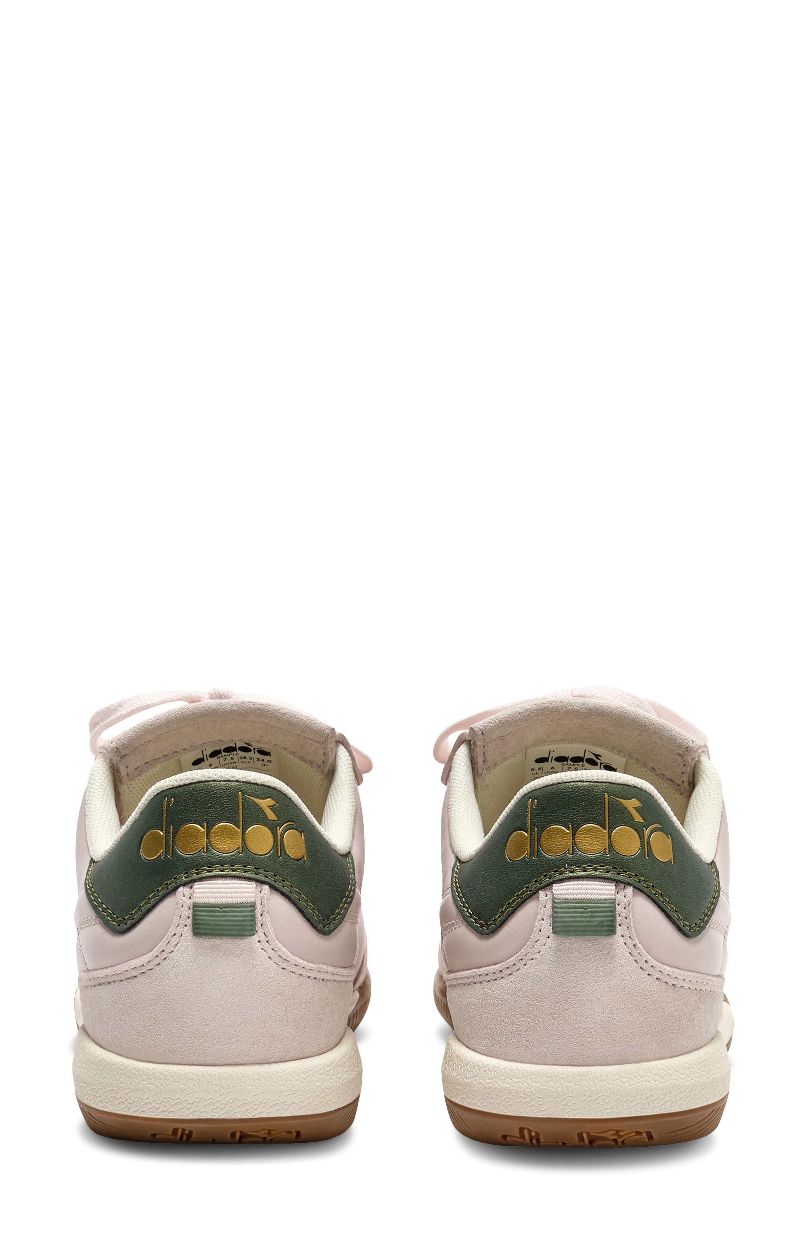 Gold Indoor Leather Sneakers - image 4