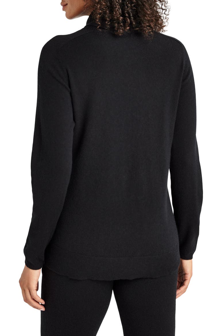 Elin Turtleneck Sweater, Alternate, color, BLACK