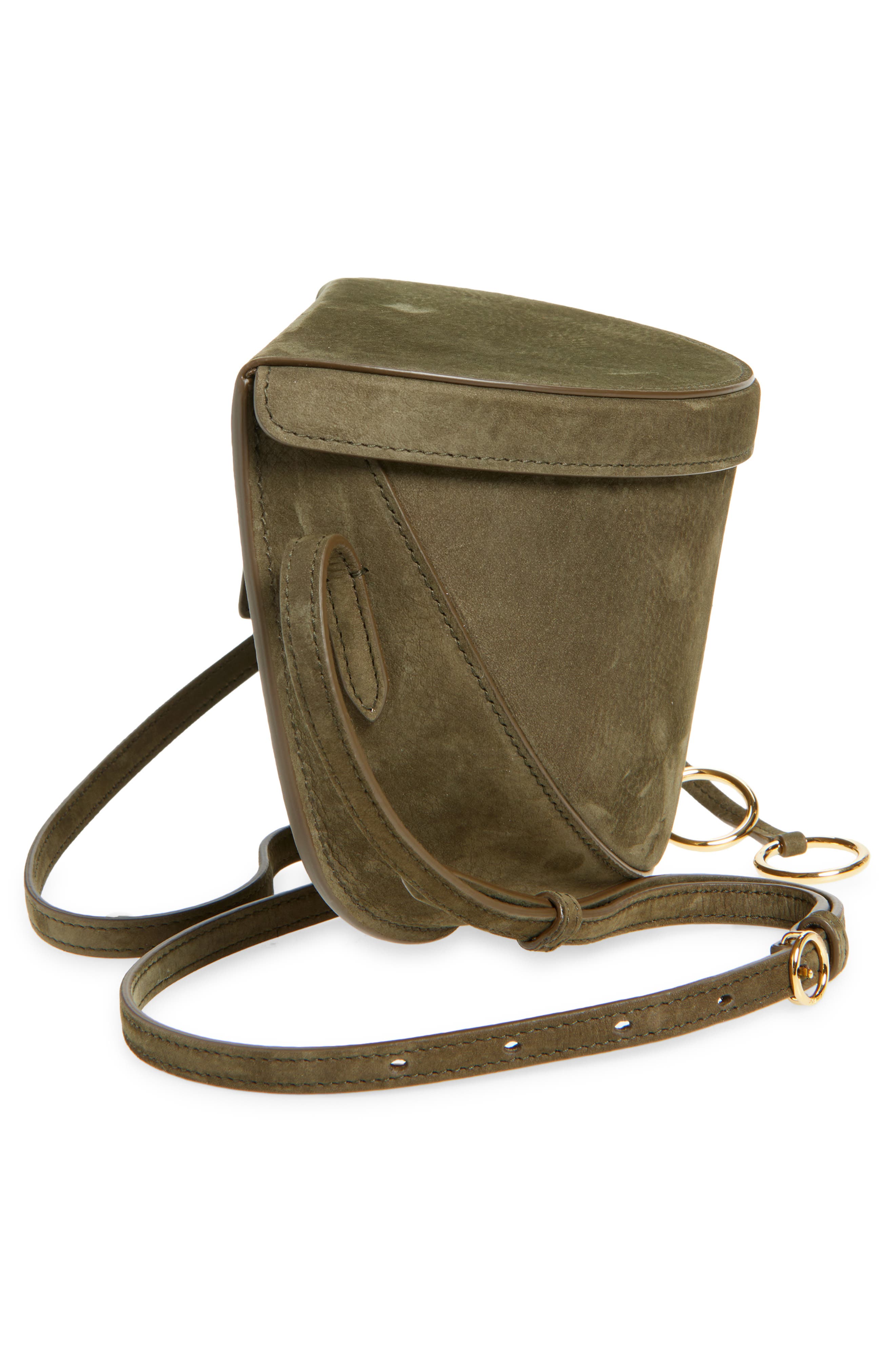 Alaïa Besace Crossbody, Alternate, color, Kaki