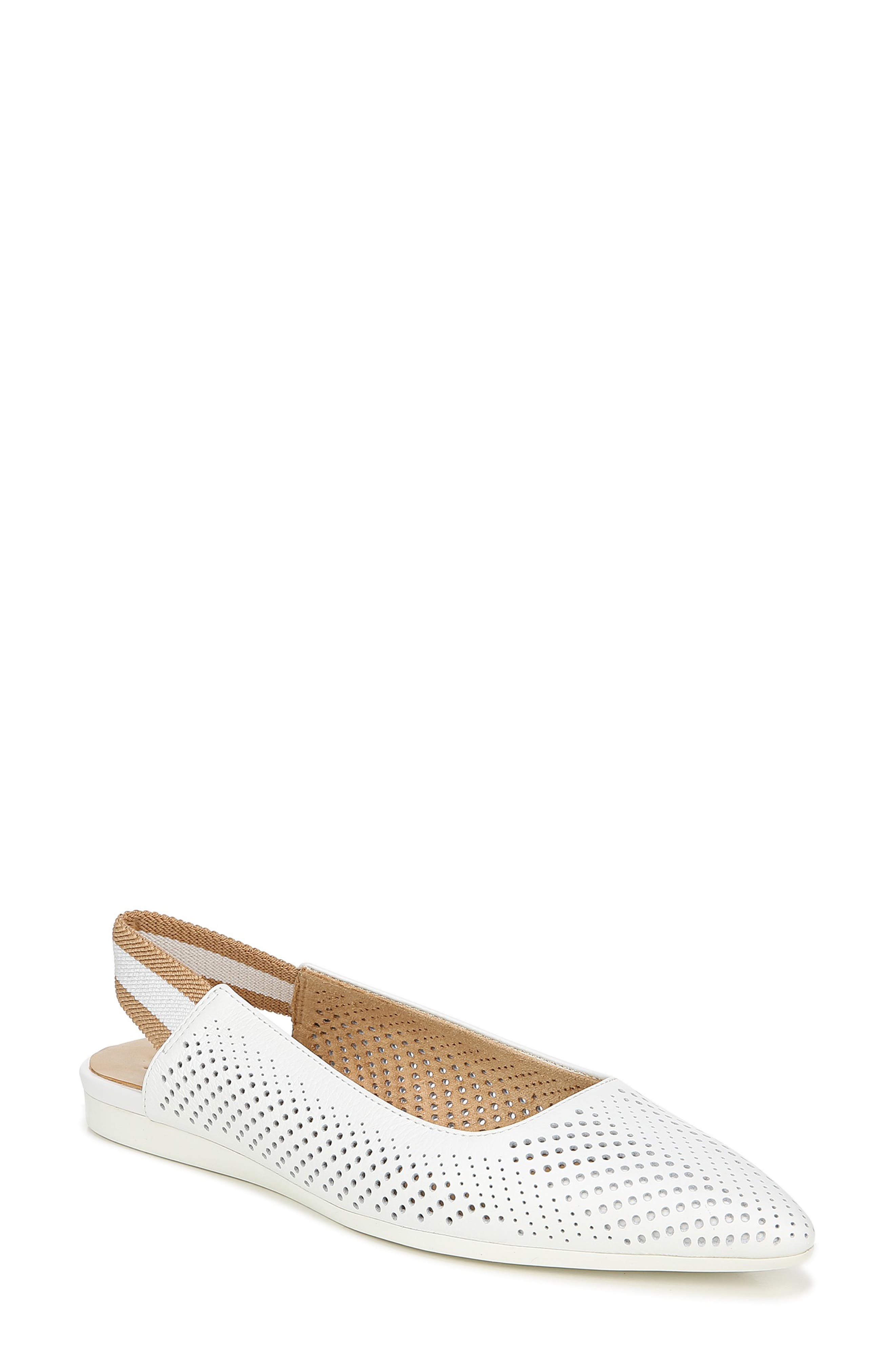 Rory Flat, Main, color, WHITE LEATHER