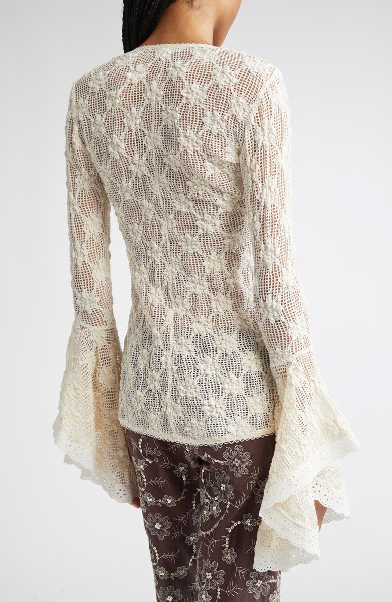 Siedrés Sileas Floral Lace Cardigan, Alternate, color, 