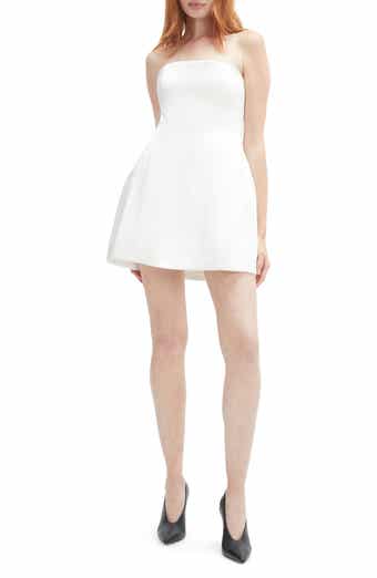 Karoline Strapless Satin Minidress