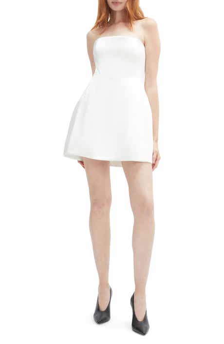 Karoline Strapless Satin Minidress