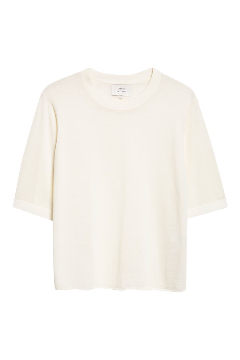 Nala Cashmere T-Shirt, Alternate, color, IVORY