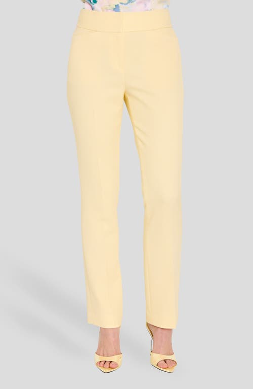 Tahari Asl Bell Bottom Pants In Yellow