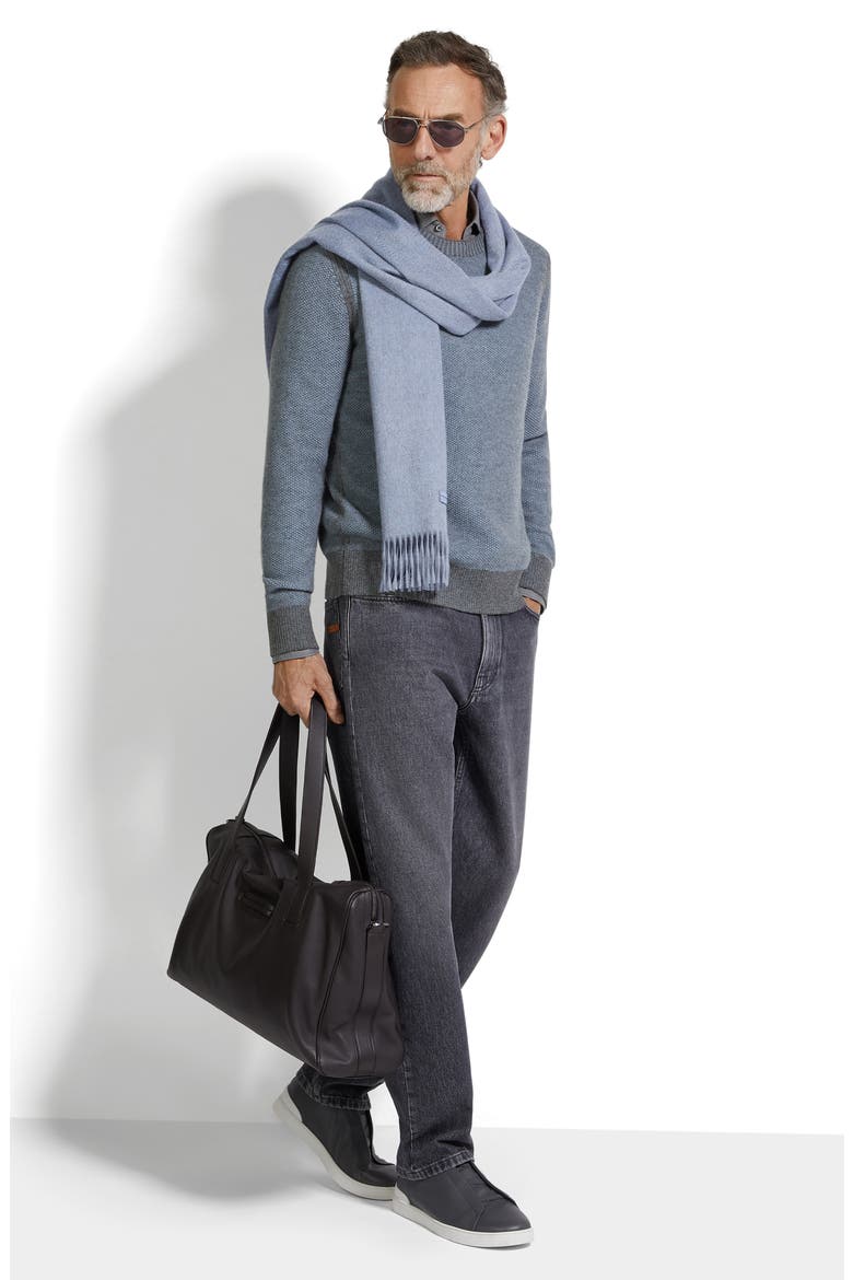 Oasi Cashmere Crewneck Sweater, Alternate, color, LIGHT BLUE