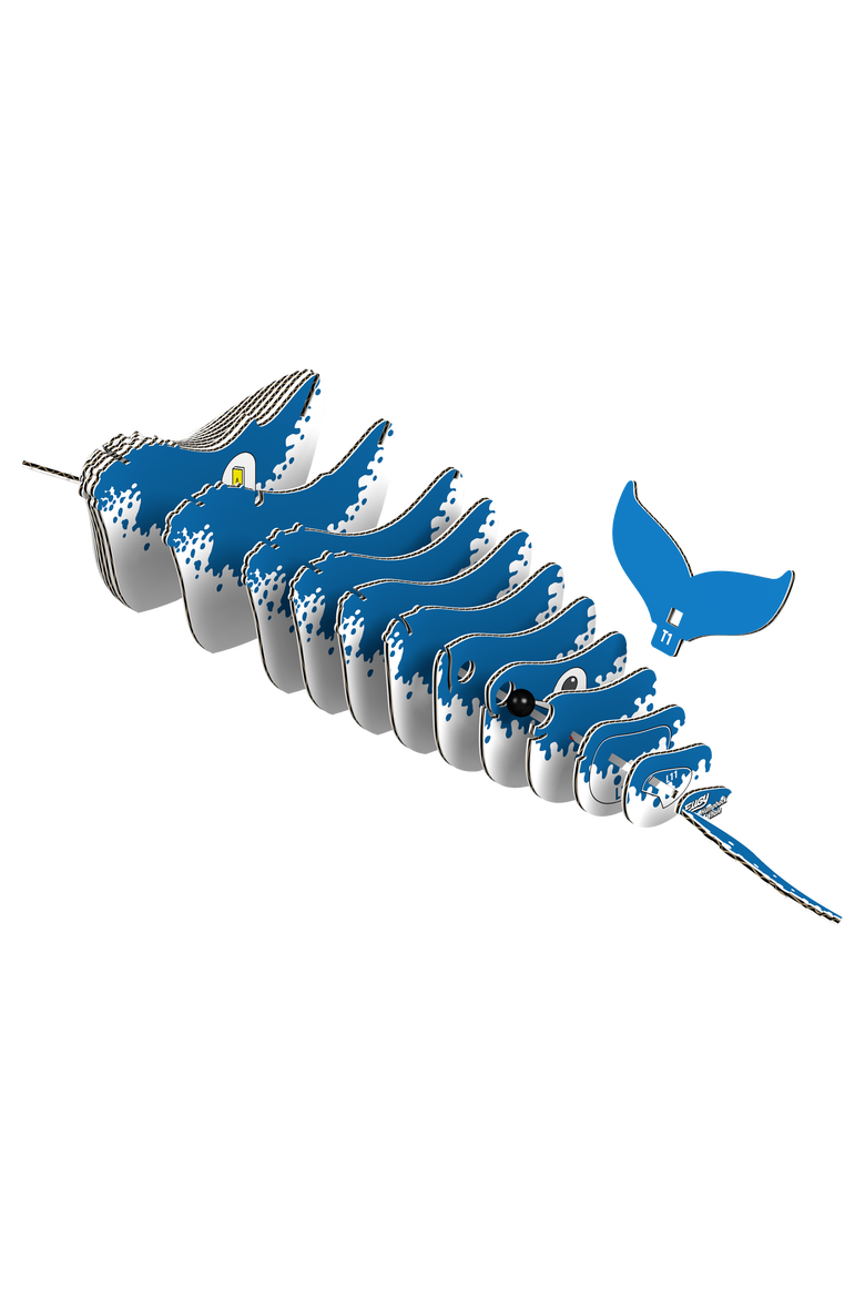 Humpback Whale 3D Puzzle, Alternate, color, No Color
