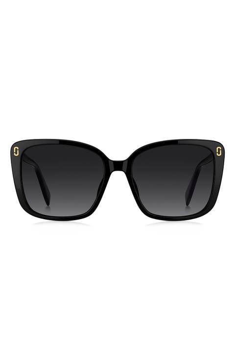 56mm Gradient Butterfly Sunglasses